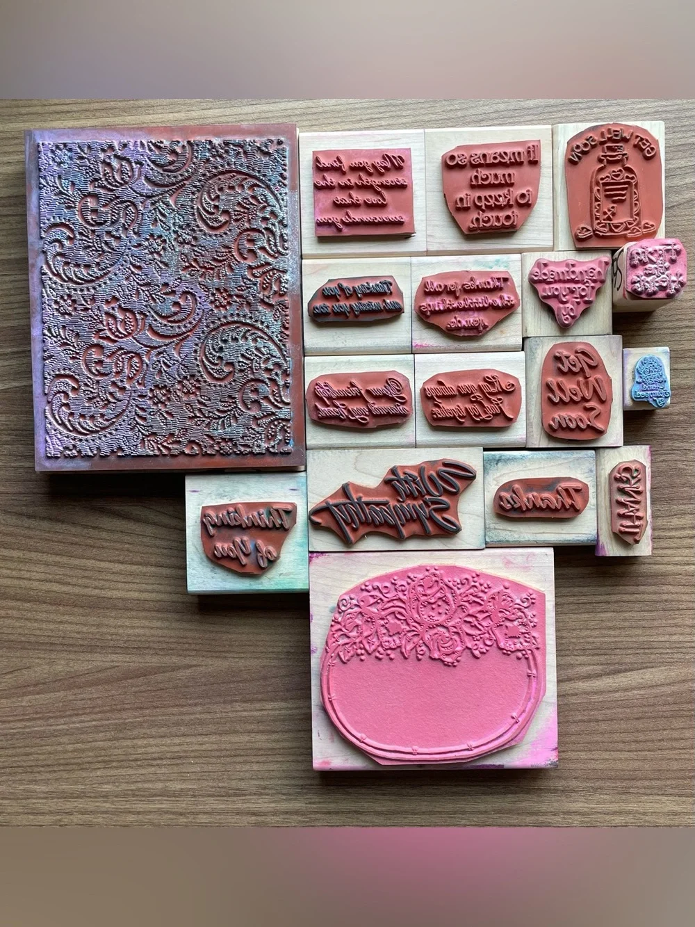 Stampin Up! vintage wood